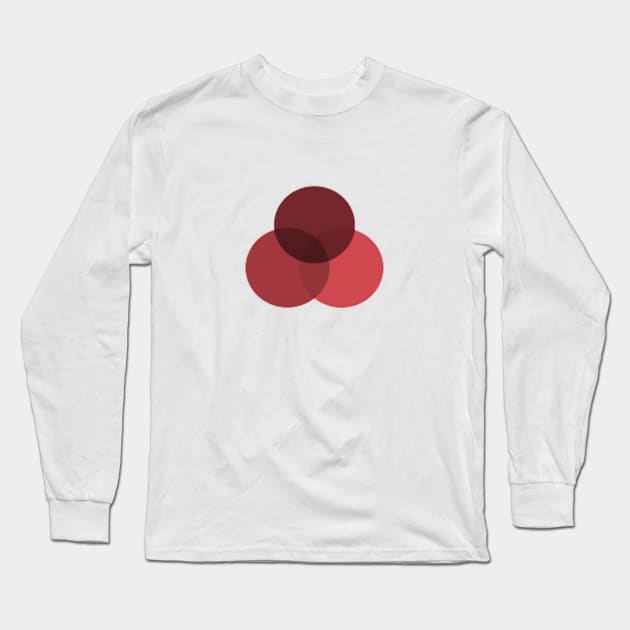 PINK RED ROUND DESIGN Long Sleeve T-Shirt by Artistic_st